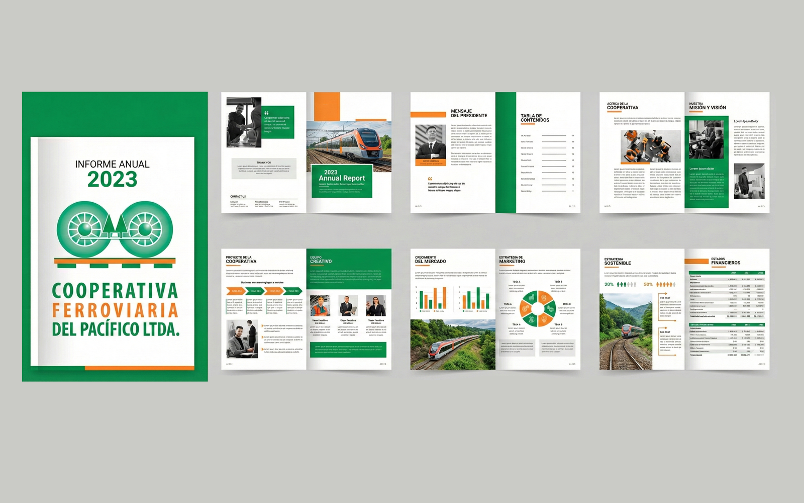 Proyecto de reporte anual empresarial y memoria corporativa - Gloria Cárdenas