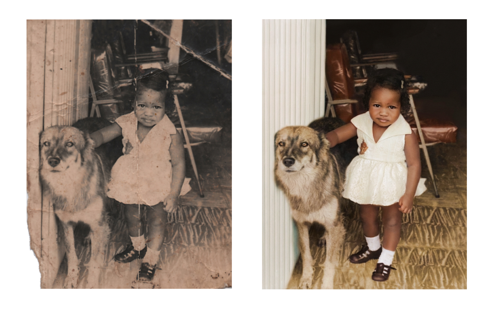 Progetto di colorizzazione foto bianco e nero - Gloria Cárdenas